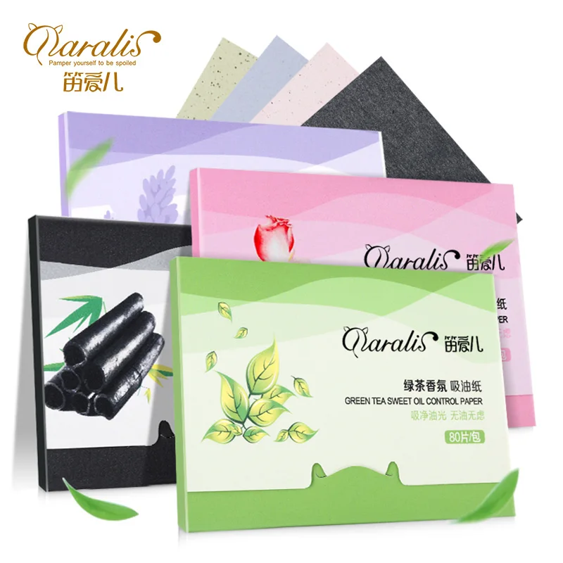 4 упак./лот бумага для салфеток с зеленым чаем очищающее масло макияжа