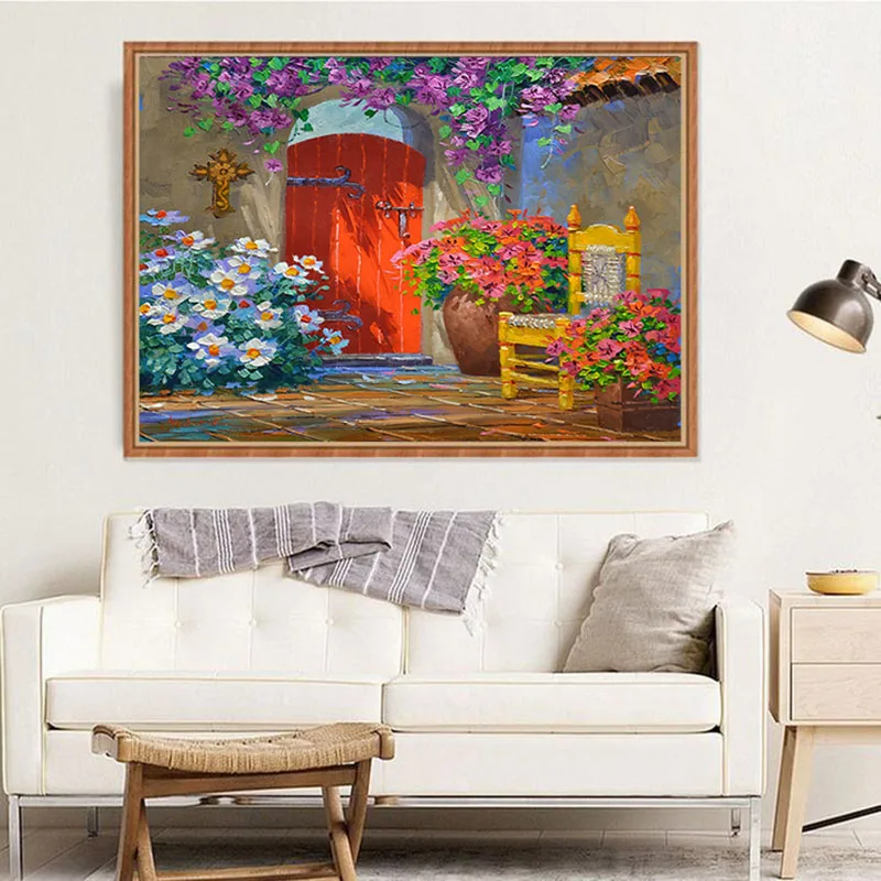 Набор для алмазной живописи 5D домашний пейзаж цветочный сад набор настенных