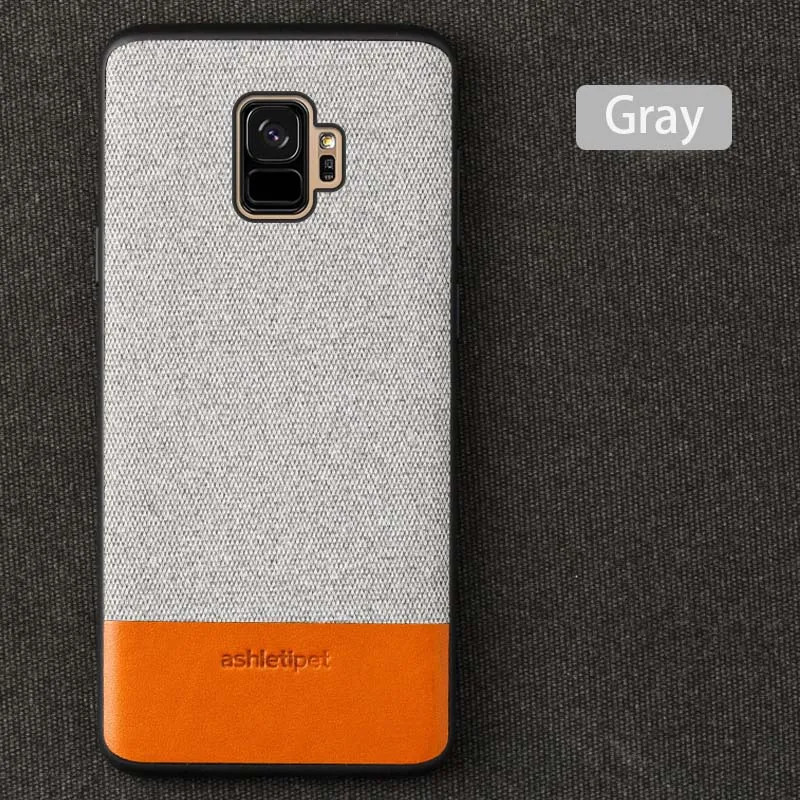 Натуральная кожа автомобильный чехол для телефона для samsung Galaxy A50 A70 S10 S7 S8 S9 плюс A8 A7 Примечание 10 плюс 360 Защитный чехол с полной защитой - Цвет: Gray