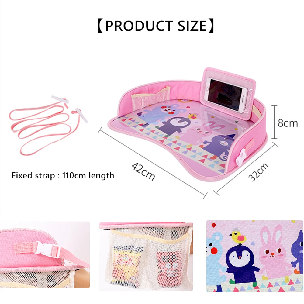 Безопасность столик для сиденья хранения водонепроницаемая тарелка прочный