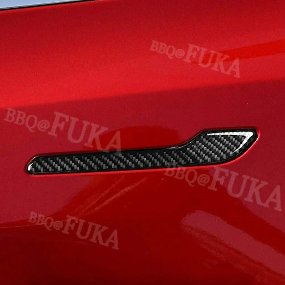 4 шт. декоративные наклейки для автомобильной ручки Tesla Model 3|Внешние дверные