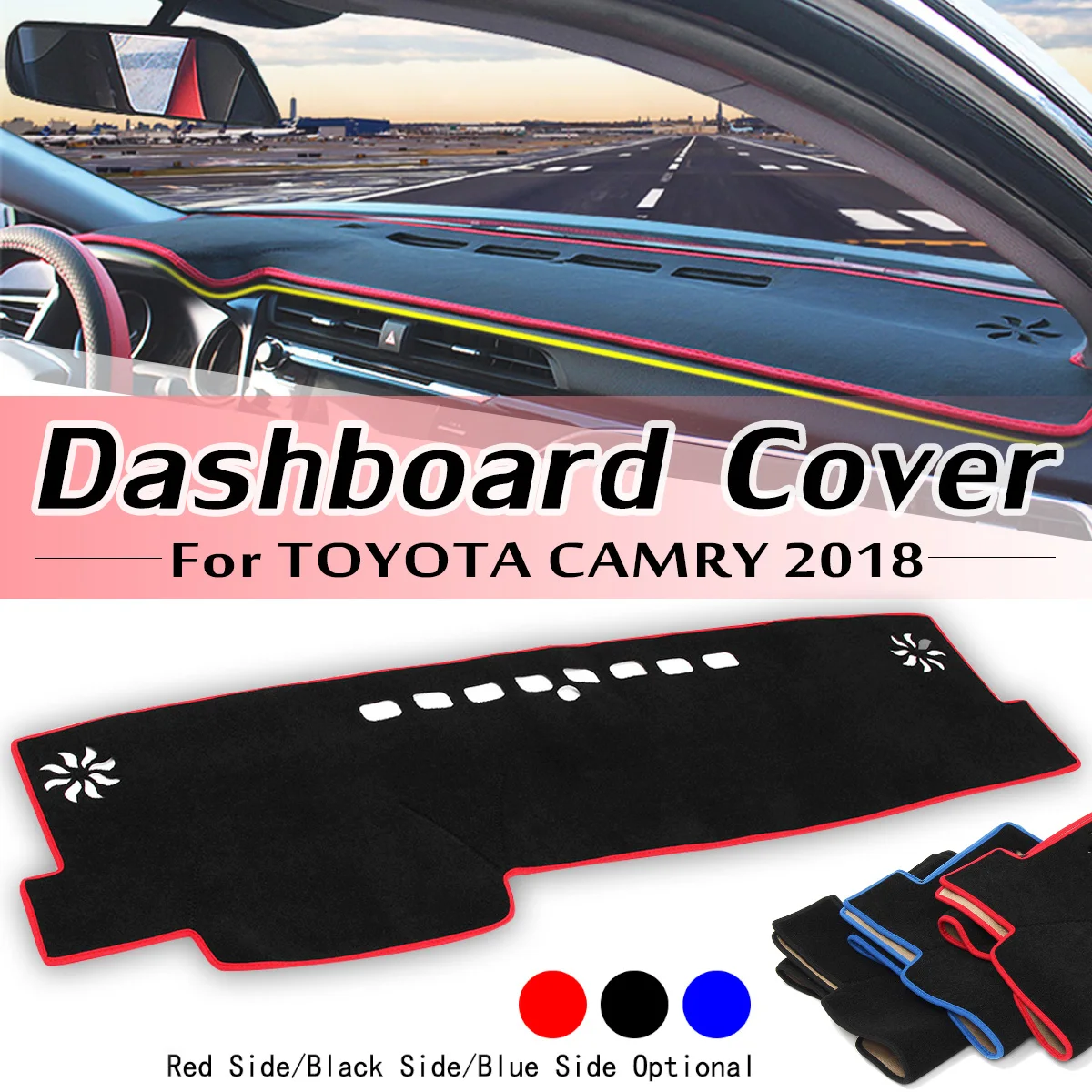 Для Toyota Camry автомобильный LHD чехол на приборную панель солнцезащитный тент коврик для приборной панели Противоскользящий