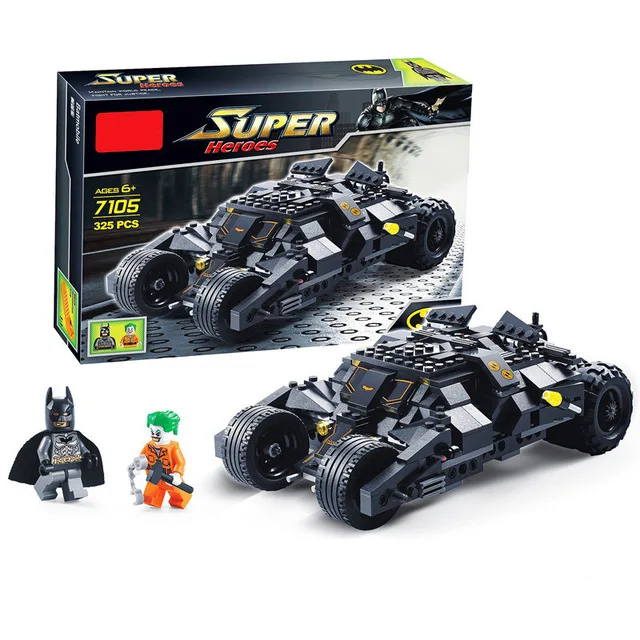 Супер герой Бэтмен гоночная модель грузового автомобиля Technic строительные блоки