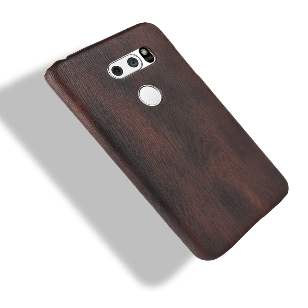 Чехол для LG V30 чехол жесткий из поликарбоната кожаный Ретро задняя крышка |