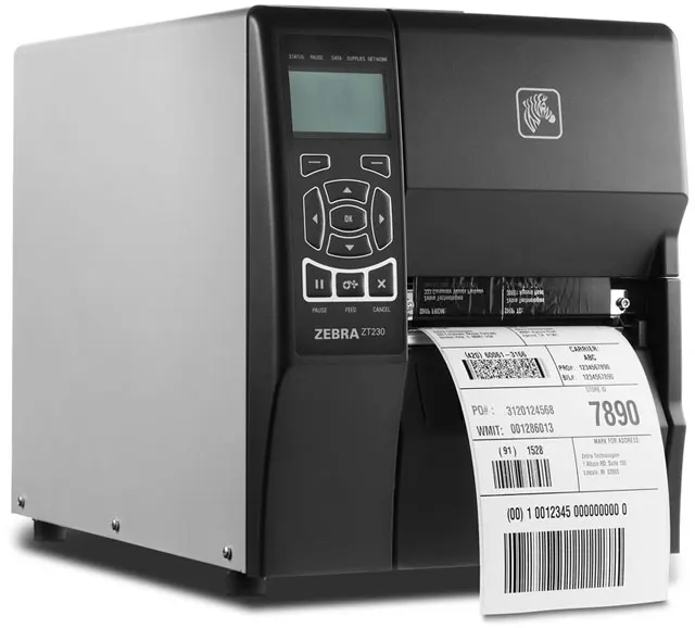 Оригинальный новый промышленный термопринтер ZEBRA ZT230 для прямой и переносной