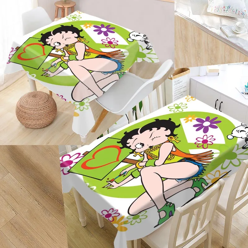 tablecloth13 Шунцянь пользовательские betty boop скатерть квадратная/Прямоугольная Скатерть для свадьбы скатерти покрытие ТВ чайная скатерть - Цвет: tablecloth13