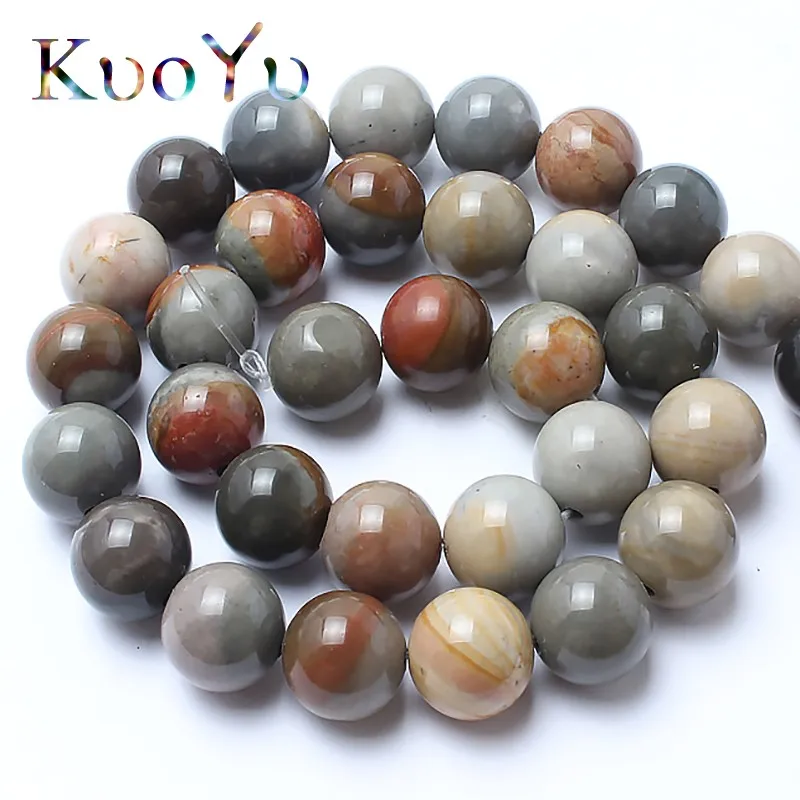 _ Круглые бусины россыпью для изготовления ювелирных изделий 15 5 Дюймов нить 4 6 8 10