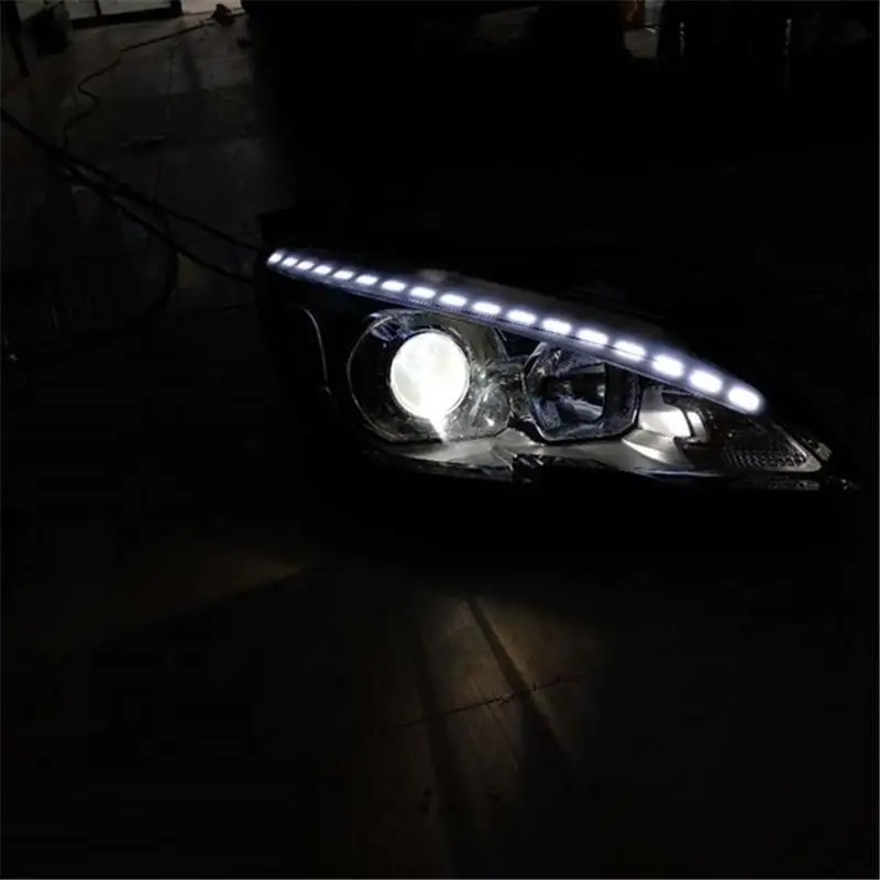 Cob боковые поворотные сигналы Drl части в сборе лампы светодиодные Automovil дневные