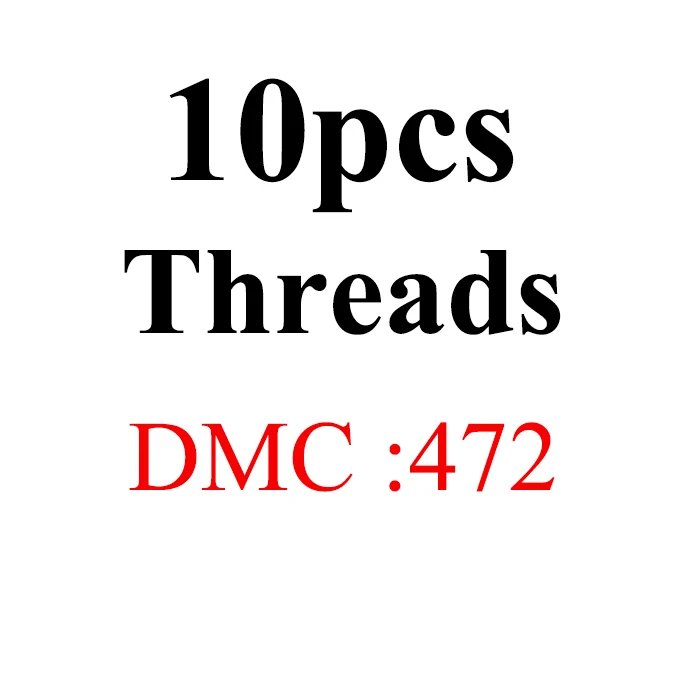 10pcs-DMC472 JOY SUNDAY, DMC434-523 нить для вышивания крестиком 10 шт. 1,2 м Набор для вышивания крестиком для рукоделия шитье, моток пряжи ремесло - Цвет: 10pcs-DMC472