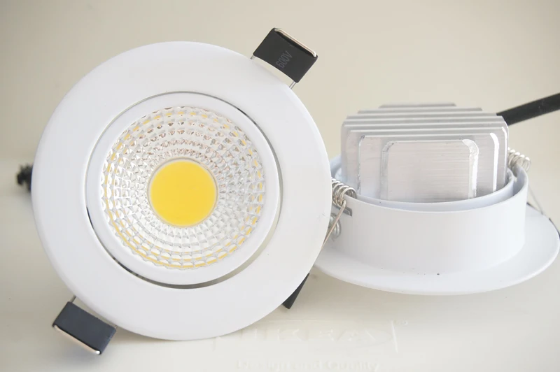 Диммируемый светодиодный светильник COB Потолочный Точечный светильник 3 Вт 5 Вт 7 Вт 12 Вт 85-265 в светодиодный светильник потолочный встраиваемый светильник s Внутреннее освещение