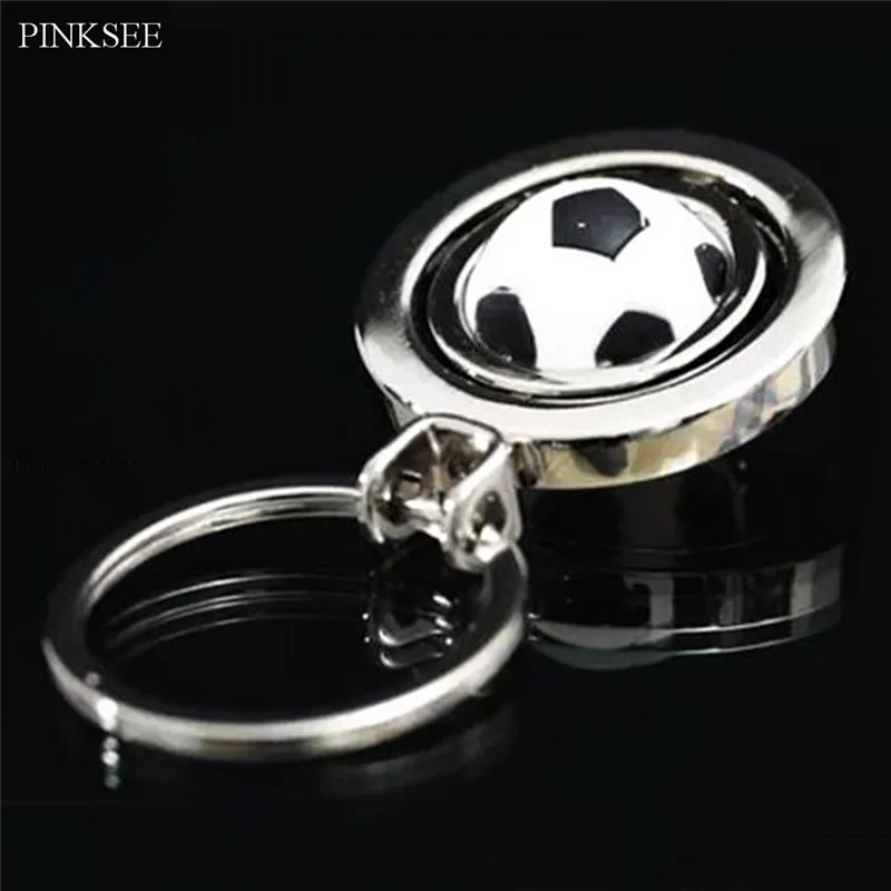PINKSEE Sports Style Football Keychain Metal Keyring Gift Souvenirs Unisex Silver Color Key Chain Jewelry Accessories | Украшения и