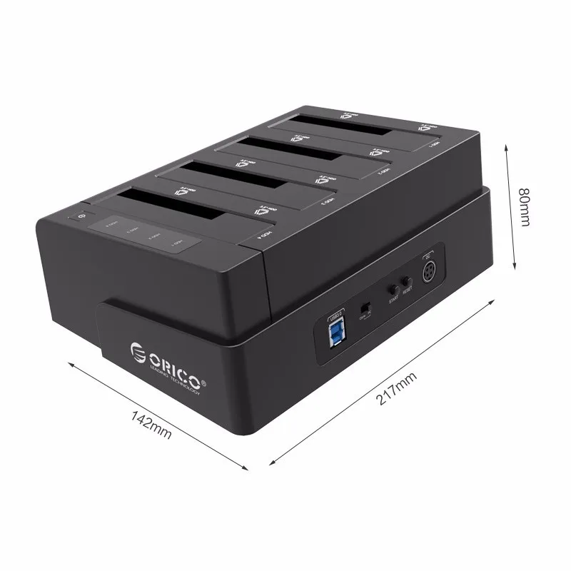 ORICO USB 3,0 на SATA 4 отсека внешний HDD док-станция для 2,5 3,5 дюймов HDD SSD 4 отсека жесткий диск чехол Функция Cloner