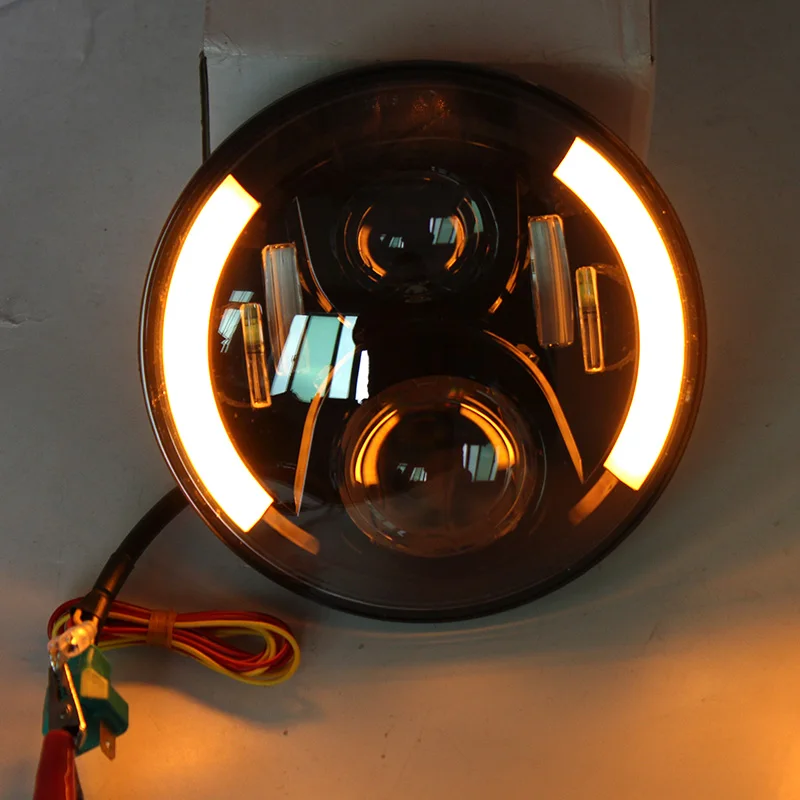 FADUIES 7 дюймовая светодиодный глая мотоциклетная светодиодная фара 60 Вт