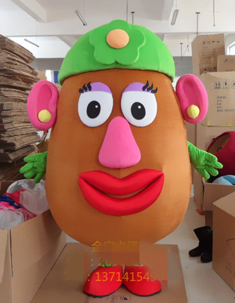 

New Advertising Potato Mascot Costume Suits Cosplay Party Game Dress Outfits Clothing Advertising Carnival Halloween Christmas