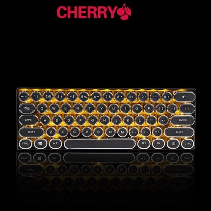 Black Cherry Axis RK61 машинка 61 Ключ двухрежимный Bluetooth беспроводной/проводной с подсветкой механическая клавиатура съемный кабель Longhua/Cherry переключатели - Цвет: Black Cherry Axis