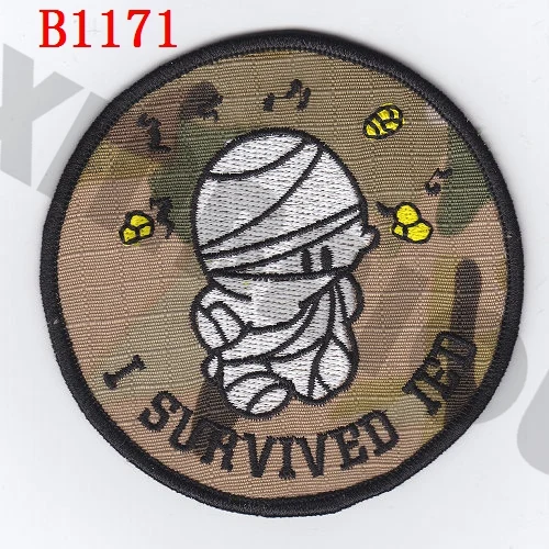 Multicam Вышивка патч ВМС США EOD I survivde IDE Morale тактика Военная - Цвет: Multicam