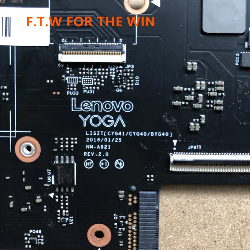 Verkauf MB 5B20L34661 Para Lenovo YOGA 900 13isk2 CPU I7-6560U RAM 8GB NM-A921 Laptop Motherboard 100% Text