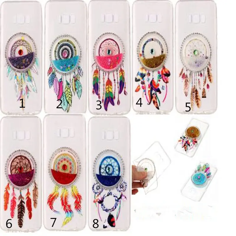 

100pcs/lot Quicksand 3D Rhinestone TPU Transparent Case for Samsung S8 Plus S7 Edge J310 J510 J710 2016 J3 J5 A3 A5 2017