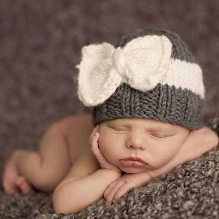 Newborn Baby Girl Boy Infant Toddler Knitting Wool Crochet Hat Soft photography props adorable bebe cap August 13 | Детская одежда и