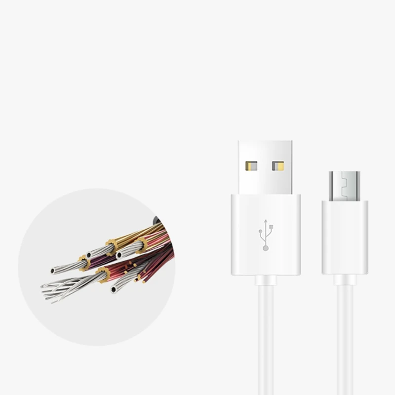 1 м 2.4A Быстрый зарядный кабель Micro usb для передачи данных (синхронизации) и зарядки