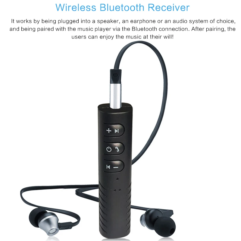 Беспроводной автомобильный Bluetooth аудио музыкальный приемник 3 5 мм разъем Aux