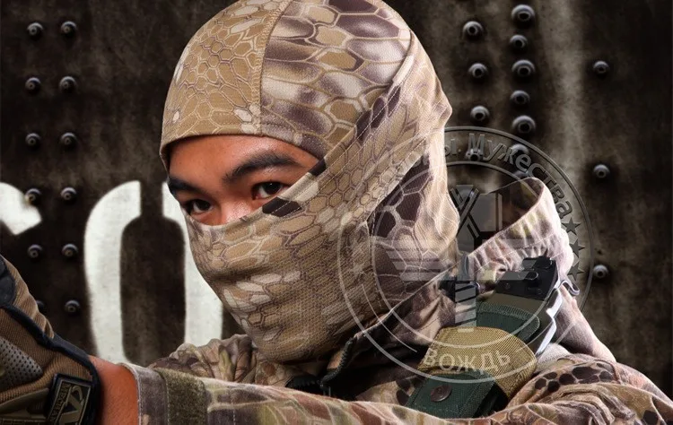 Python Highlander Camouflage Camo Tactical Mask Airsoft Paintball Full Face Motorcycle Cycling Hunting CS Balaclava |