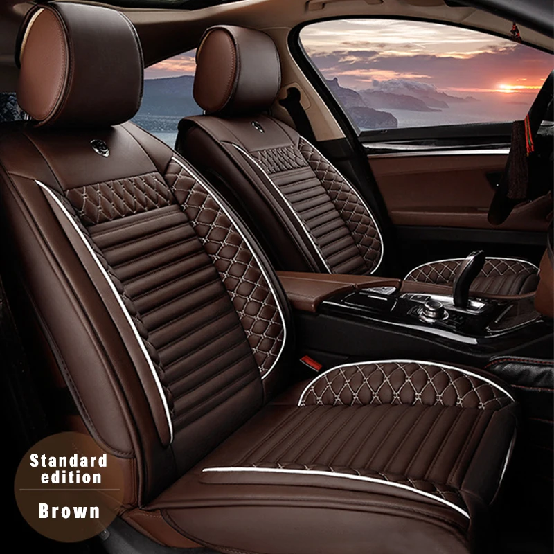 brown Комплект чехлов для автомобильных сидений для GMC Sierra 1500 Sierra 2500 Yukon Denali Terrain XL Acadia, посланник в каньон Jimmy Sonoma Suburban - Название цвета: brown