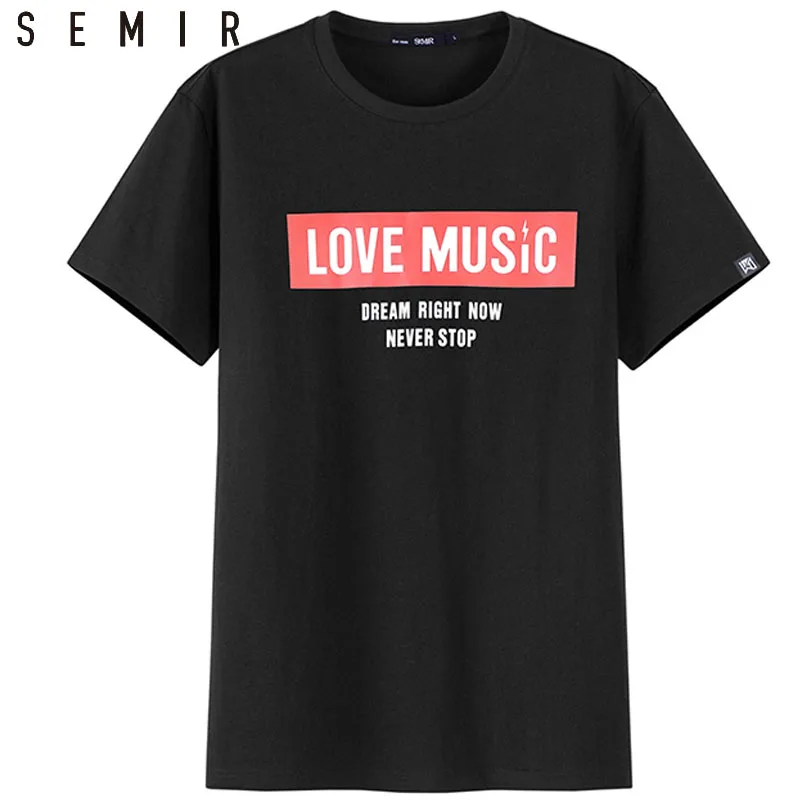 SEMIR футболка мужская с коротким рукавом футболки мужские 2018 летние новые круглым