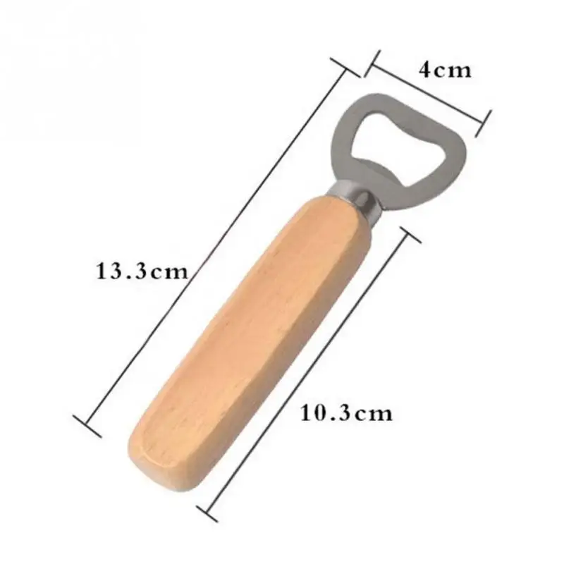 1 шт. ручной барменный открывалка для бутылок с деревянной ручкой вино пиво