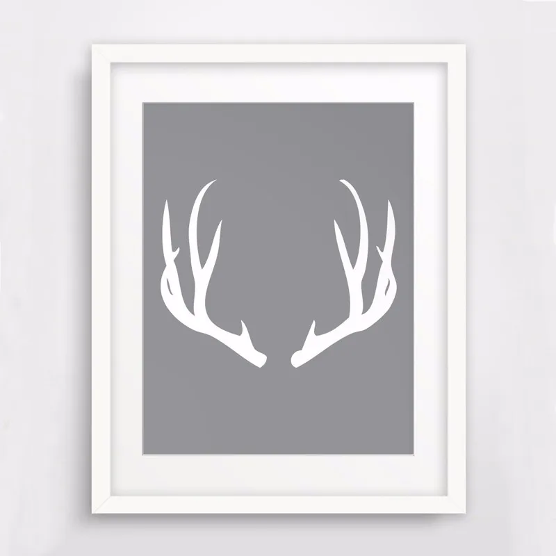 Лидер продаж настенное искусство с оленями плакат на холсте принтом современное