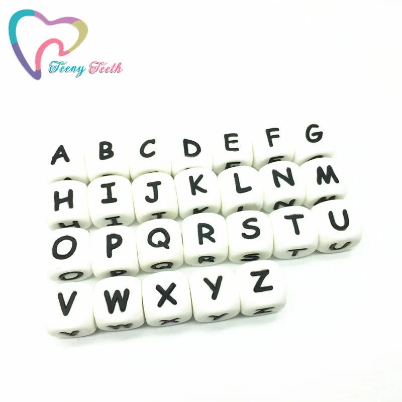Бусины жевательные из пищевого силикона 26 букв не содержат бисфенола А 200 шт. |