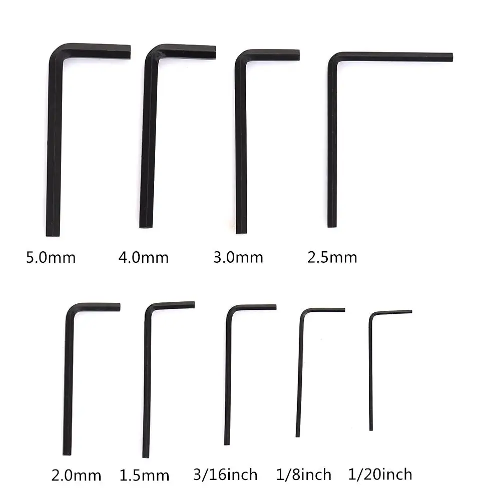 9 шт./упак. Набор шестигранных гаечных ключей для электрогитары с регулировкой