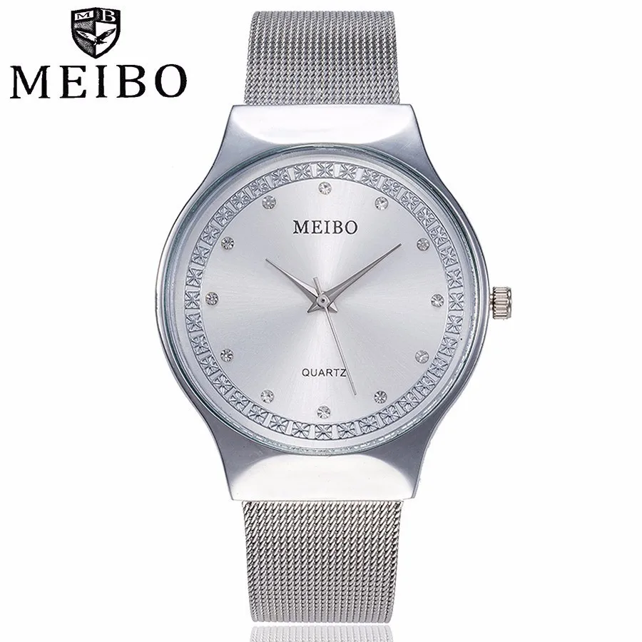 2019 новые женские часы Роскошные ультра-тонкие из нержавеющей стали модные