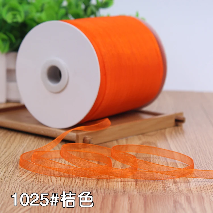 Лидер продаж декоративная органза цвета шампанского 6 мм 10 метров|ribbon ribbon|diy
