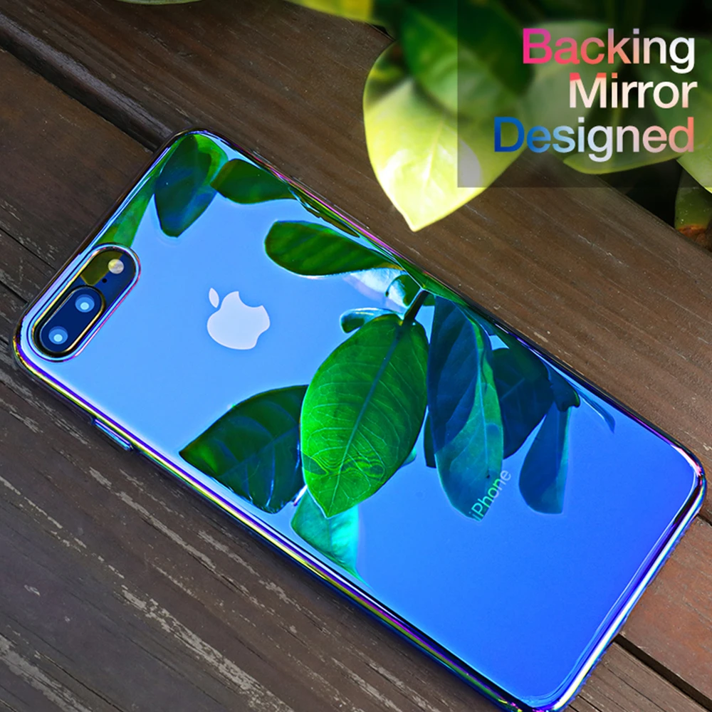 Прозрачный градиентный цветной чехол для телефона Aurora IPhone X XS Max XR 9 Plus Роскошный