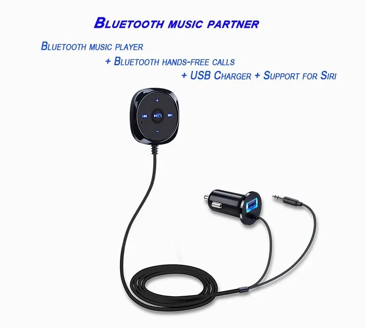Автомобильный комплект Bluetooth, модулятор, fm-передатчик с USB зарядным устройством, MP3-плеер, поддержка USB SD карты, 3,5 мм, Aux