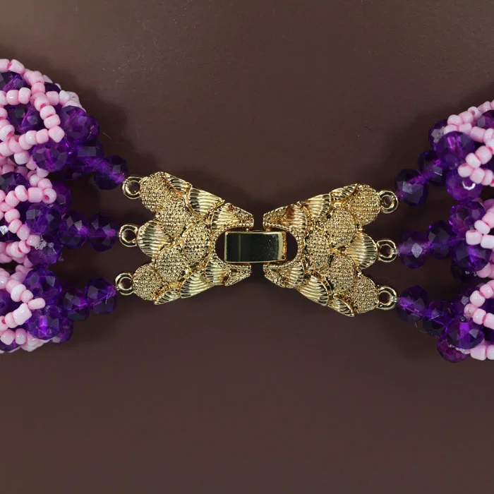 Очаровательный нигерийский Свадебный комплект ювелирных изделий из бисера в