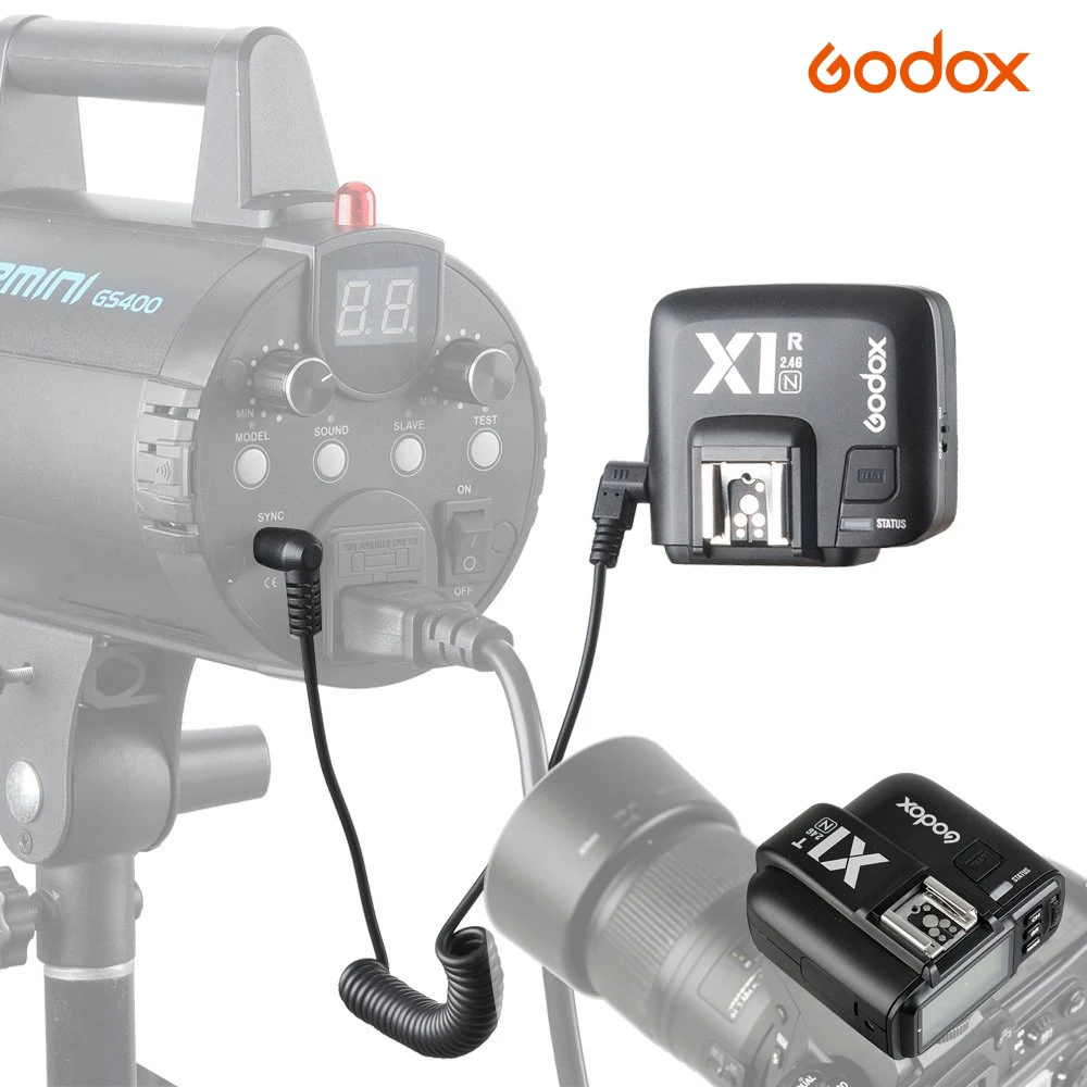 Godox X1t X1 комплект ttl 2 4G беспроводной триггерный передатчик вспышки приемник для