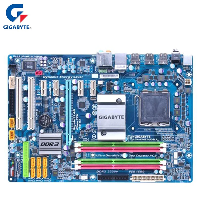 Материнская плата Gigabyte GA-EP45T-UD3LR для Intel P45 DDR3 USB2.0 16GB LGA 775 EP45T UD3LR настольная системная плата