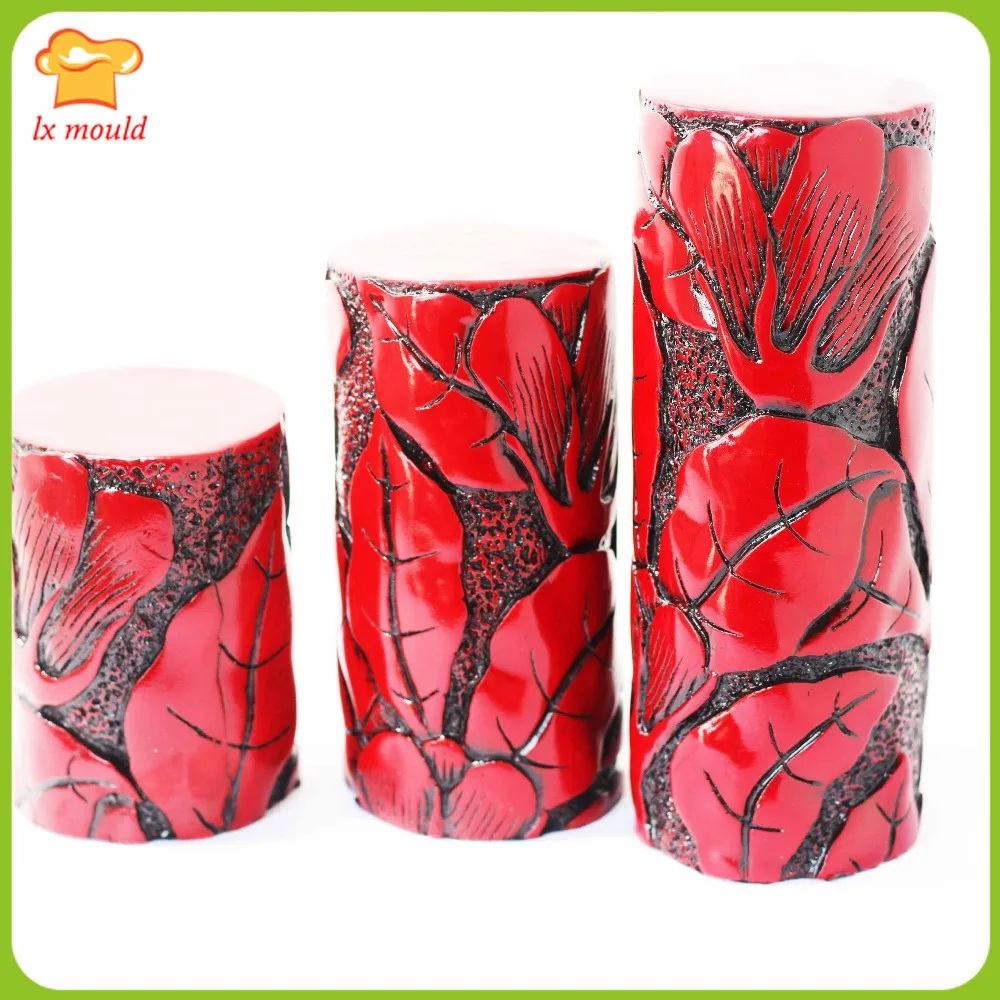 Новый стиль белая силиконовая форма с рисунком магнолии ручная работа домашние