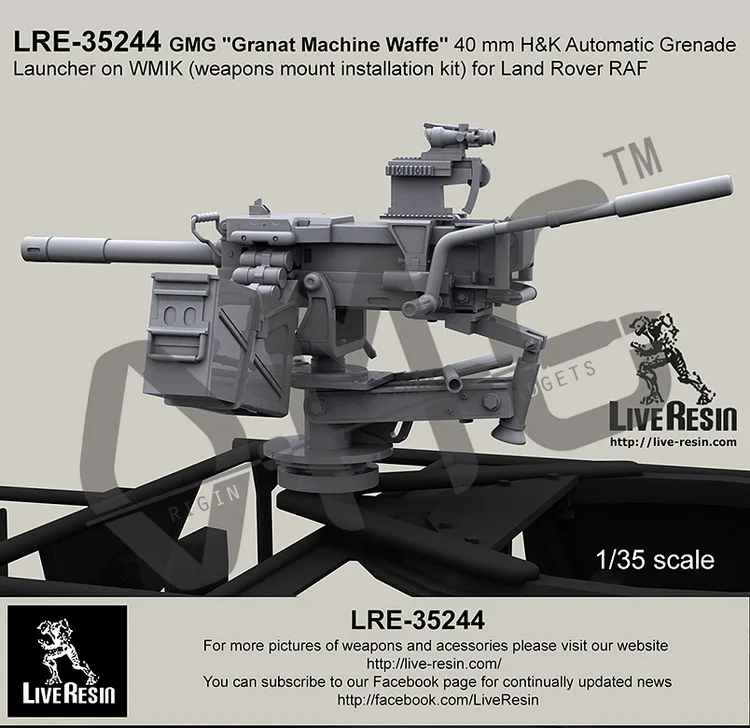 [Набор масштабных моделей] живая Смола LRE-35244 1/35 ГМГ &quotГранат машина Waffe&quot 40 мм H &amp