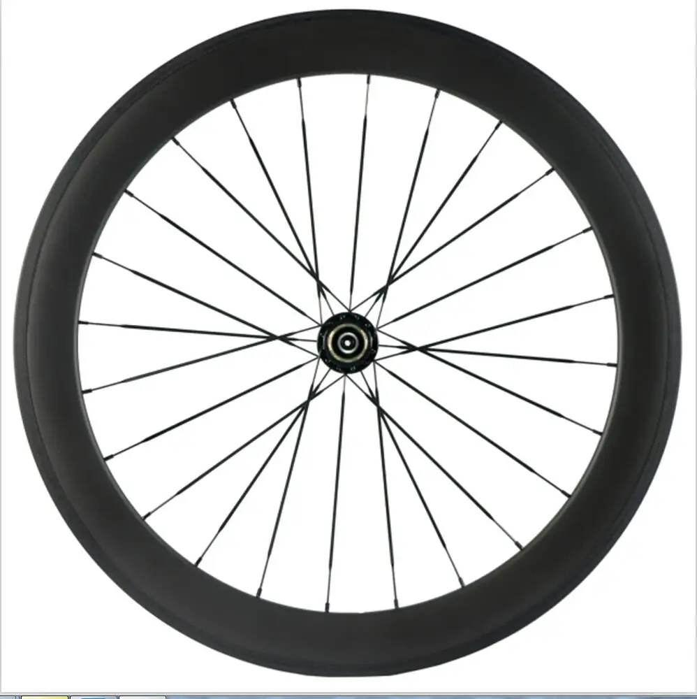1PCS 60MM Rear Wheel 700C карбоновые колеса с индивидуальным логотипом 38 мм 50 мм 60 мм 88 мм карбоновые колеса для велосипеда, карбоновые колеса для шоссейных велосипедов - Цвет: 1PCS 60MM Rear Wheel