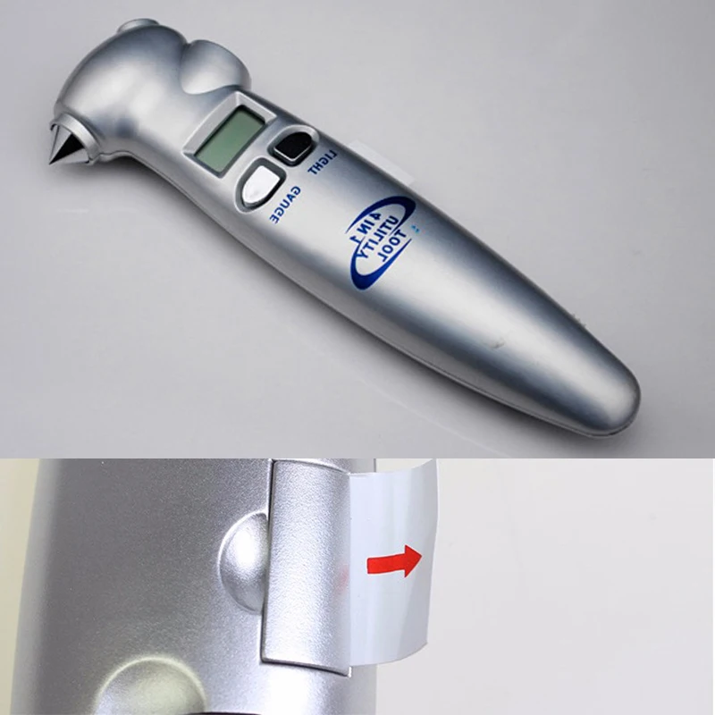 

Высокоэффективный серебристый ЖК-дисплей с четырьмя многофункциональными высококлассными цифровыми манометрами для автомобильных шин