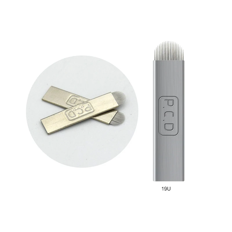 Жесткий PCD иглы для татуажа Перманентный макияж ручная тату бровей изогнутое