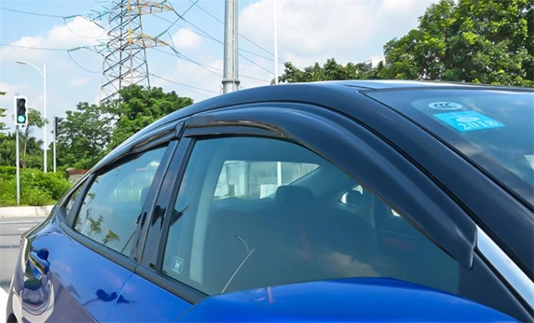 Для Honda civic Window козырек для 2016 2018 Vent Shades Защита от солнца и дождя дефлектор 4
