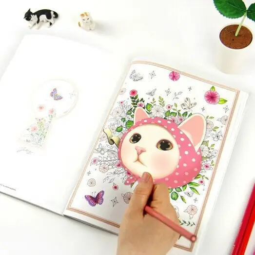 80 страниц секретный сад классический раскраска книга продаж коллекция красочные