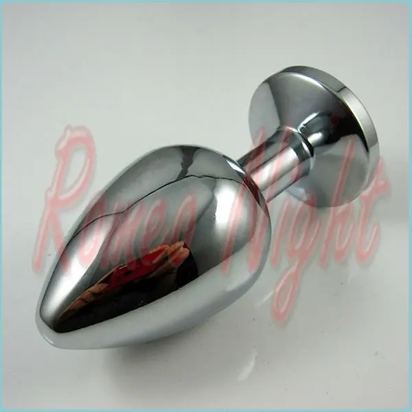 RomeoNight Metal Medium Anal Toys Butt Plug Size 90X35mm Booty Beads Stainless Steel+Crystal Jewelry Sex | Красота и здоровье