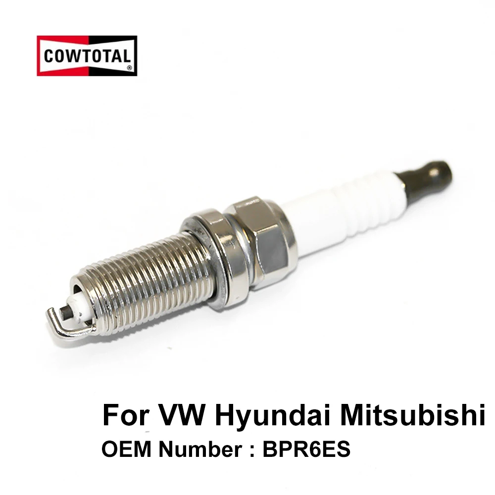 Cowtote никелевый сплав свечи зажигания BPR6ES для Volkswagen Beetle Passat Nissan Patrol Renault Scenic Volvo 240 740