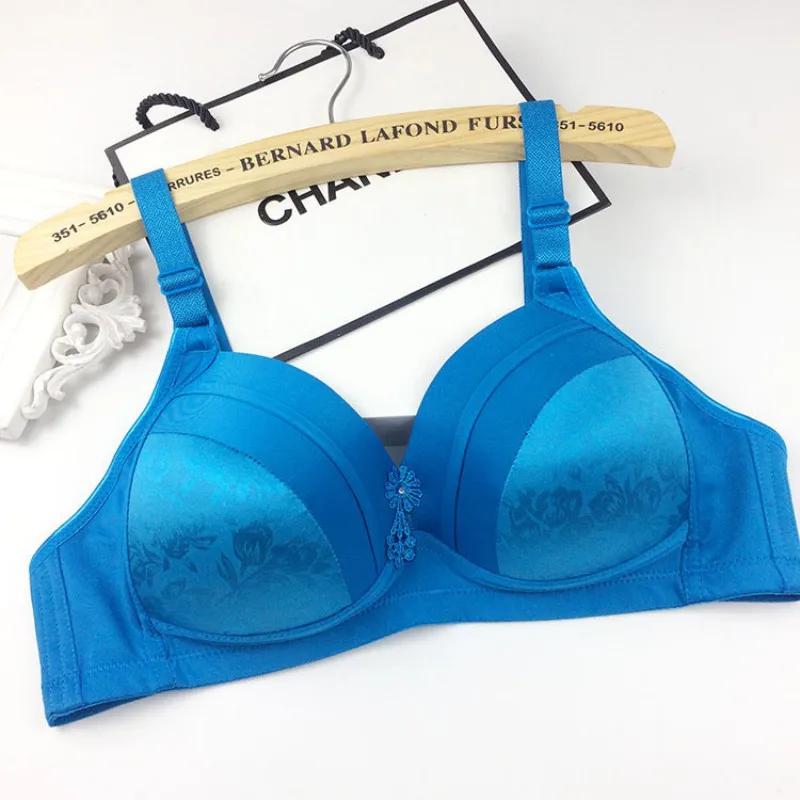 

Fashion High-Quality Bra For Women Female Cheap Clothing Wire Free Padded Large Cup For Ladies Lingerie Intimate