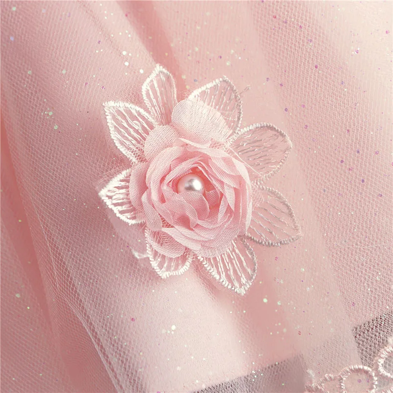 Summer Dress for Children Flower Girls Party Wedding Birthday Kids Elegent Princess |